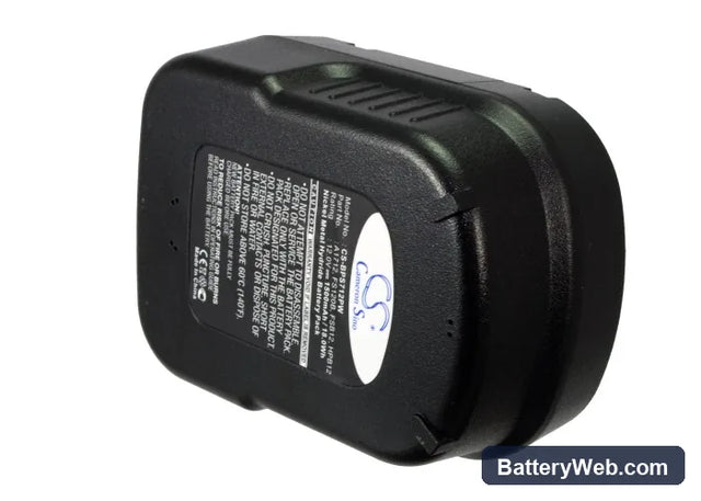 Black & Decker BD12PSK Replacement Battery, 12V, 1500mAh, Ni-MH 1