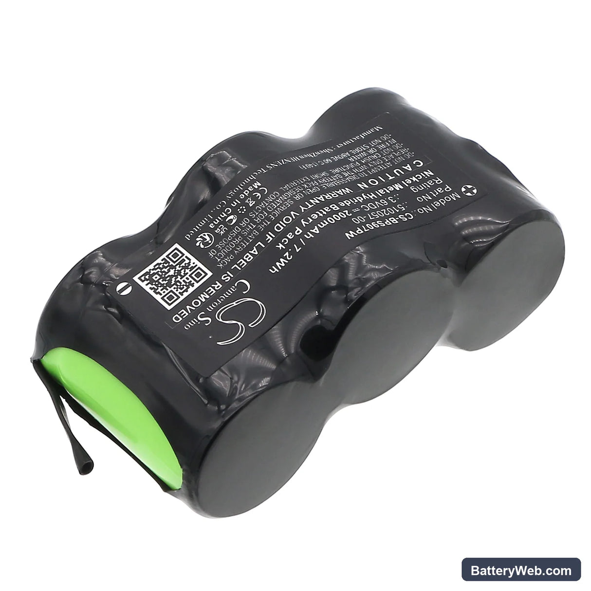 Black & Decker 9078 Replacement Battery, 3.6V, 2000mAh, Ni-MH 2