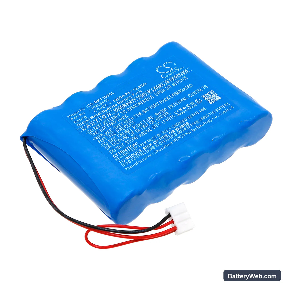 Benning Drucker PT1 Replacement Battery, 6V, 1800mAh, Ni-MH 1