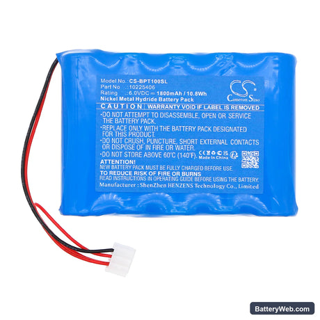 Benning Drucker PT1 Replacement Battery, 6V, 1800mAh, Ni-MH 3