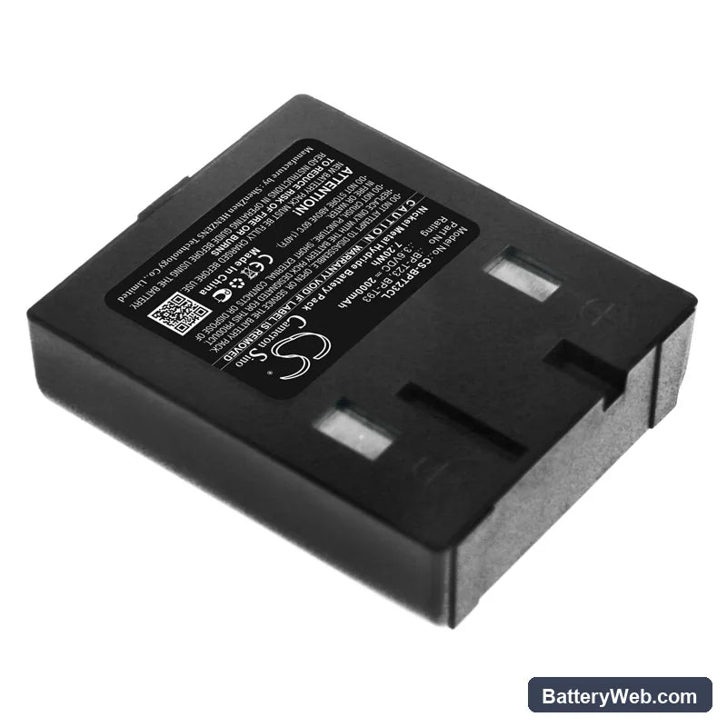 Nomad 22250X Replacement Battery, 3.6V, 2000mAh, Ni-MH 2