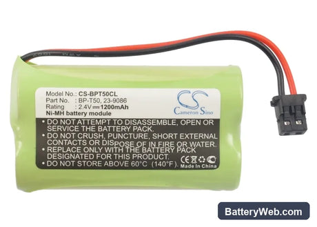 Radio Shack 960-1943 Replacement Battery, 2.4V, 1200mAh, Ni-MH 5