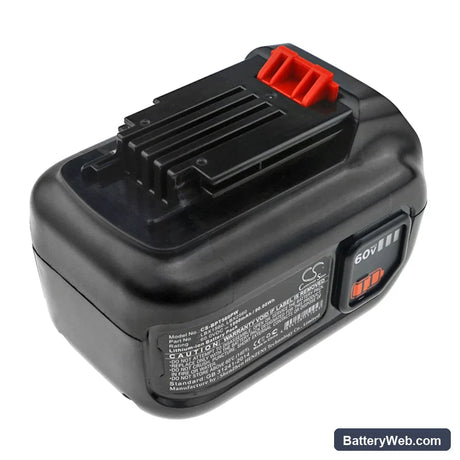 Black & Decker LSW60C Replacement Battery, 60V, 1500mAh, Li-ion 1