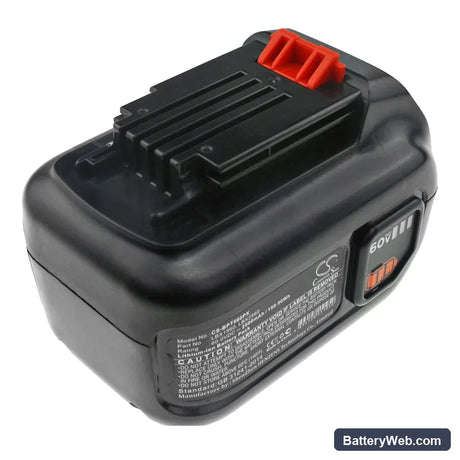 Black & Decker LSW60C Replacement Battery, 60V, 2500mAh, Li-ion 1