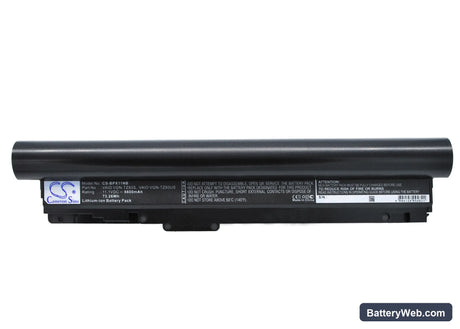 Sony VAIO VGN-TZ121 Replacement Battery, 11.1V, 6600mAh, Li-ion 1