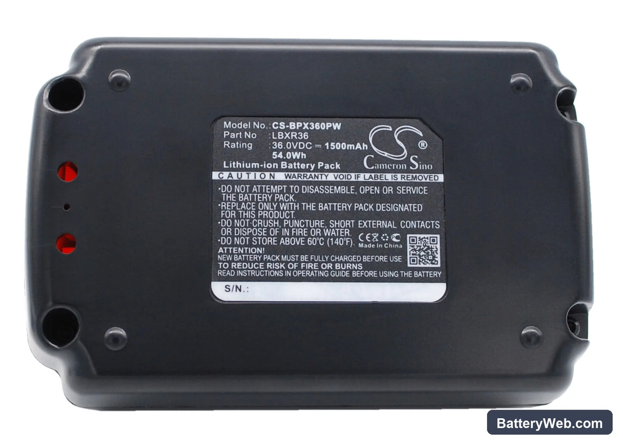 Black & Decker LST136 Replacement Battery, 36V, 1500mAh, Li-ion 1