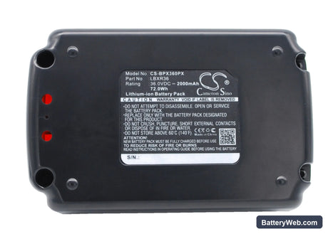 Black & Decker LST136 Replacement Battery, 36V, 2000mAh, Li-ion 1