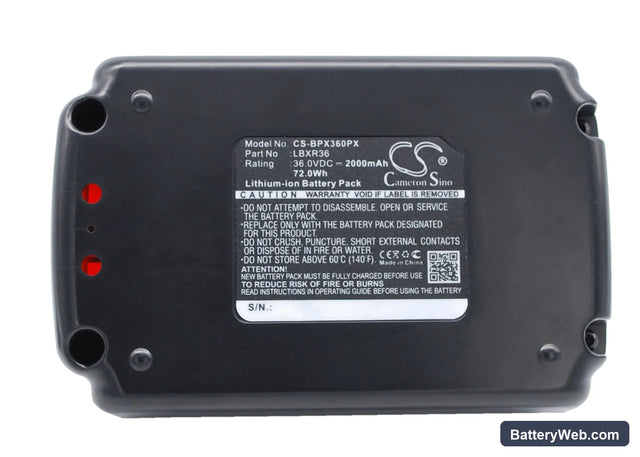 Black & Decker LST136 Replacement Battery, 36V, 2000mAh, Li-ion 1