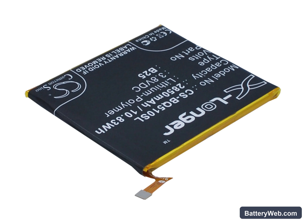 BQ Aquaris E5 LTE Replacement Battery, 3.8V, 2850mAh, Li-Polymer 2