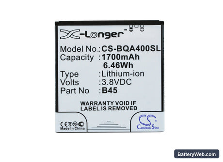 Malata i10 Replacement Battery, 3.8V, 1700mAh, Li-Polymer 5