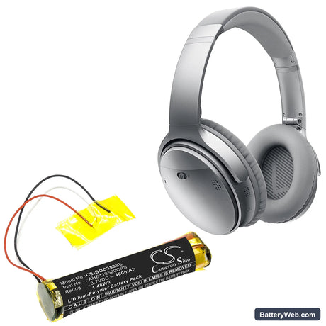 Bose Quietcomfort 35 Replacement Battery, 3.7V, 400mAh, Li-Polymer 5