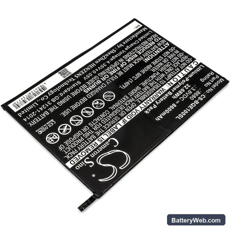 BQ E10 Replacement Battery, 3.8V, 8600mAh, Li-Polymer 2
