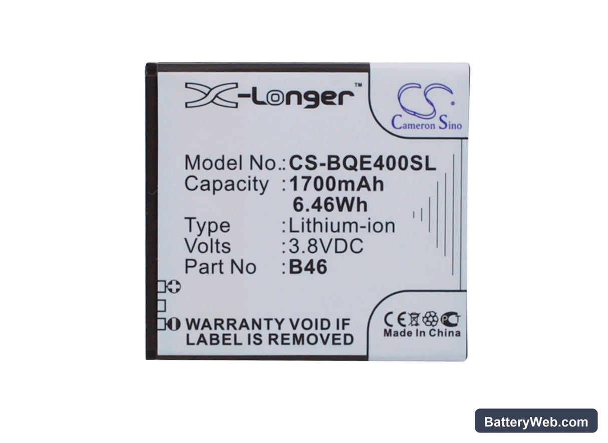 BQ Aquaris E4 Replacement Battery, 3.8V, 1700mAh, Li-Polymer 5