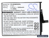 BQ Aquaris M5 Replacement Battery, 3.8V, 3000mAh, Li-Polymer 5
