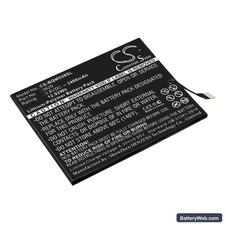 BQ Aquaris M5.5 Replacement Battery, 3.8V, 3400mAh, Li-Polymer 1