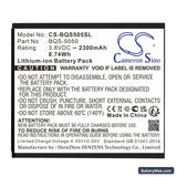 BQ BQS-5050 Replacement Battery, 3.8V, 2300mAh, Li-ion 1
