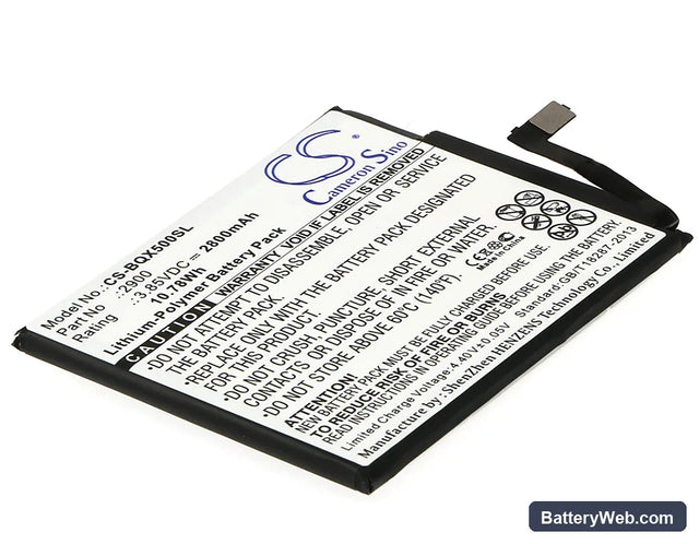 BQ Aquaris X5 Replacement Battery, 3.85V, 2800mAh, Li-Polymer 1