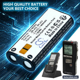 Olympus DS-5000ID Replacement Battery, 2.4V, 800mAh, Ni-MH 6
