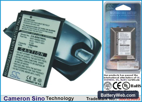 BlackBerry 8700f Replacement Battery, 3.7V, 1900mAh, Li-ion 1