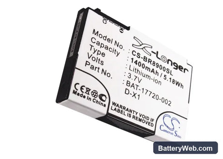 BlackBerry 8900 Replacement Battery, 3.7V, 1400mAh, Li-ion 5