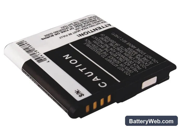 BlackBerry Curve 9370 Replacement Battery, 3.7V, 1000mAh, Li-ion 4