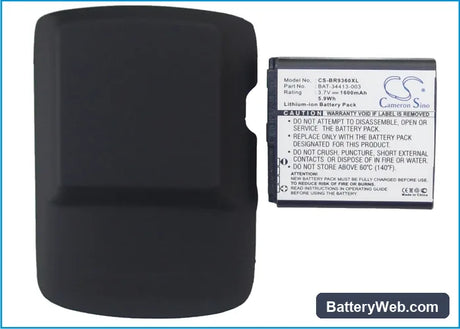 BlackBerry Curve 9360 Replacement Battery, 3.7V, 1600mAh, Li-ion 5
