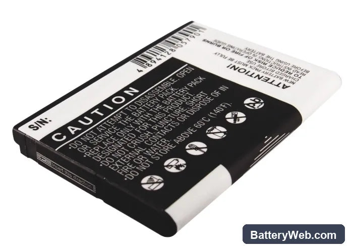 BlackBerry Pearl 3G Replacement Battery, 3.7V, 1100mAh, Li-ion 4