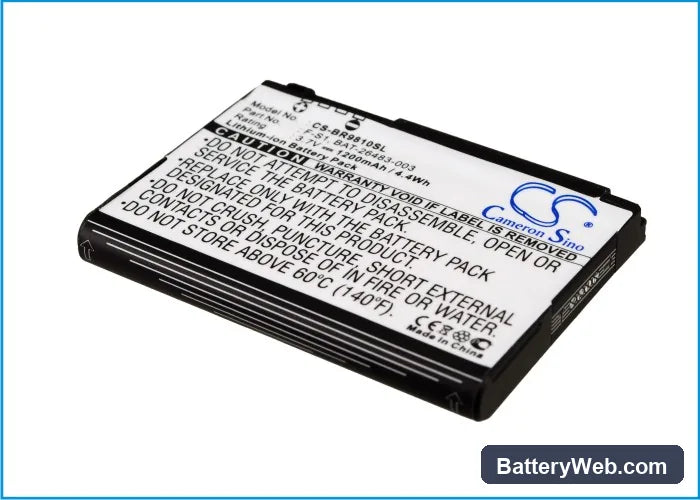 BlackBerry Torch Replacement Battery, 3.7V, 1200mAh, Li-ion 3
