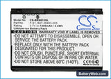 BlackBerry Torch Replacement Battery, 3.7V, 1200mAh, Li-ion 5