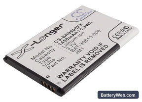 BlackBerry Bold Touch 9900 Replacement Battery, 3.7V, 1450mAh, Li-ion 1
