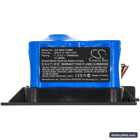 Braun Infusomat fmS Replacement Battery, 7.2V, 3000mAh, Ni-MH 3