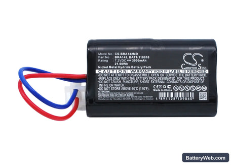 Braun Perfusor FT91 Replacement Battery, 7.2V, 3000mAh, Ni-MH 5