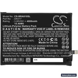 BlackView A80 Pro Replacement Battery, 3.85V, 4000mAh, Li-Polymer 3