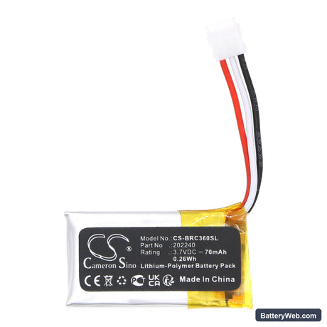 Bosch EB1310000E Replacement Battery, 3.7V, 70mAh, Li-Polymer 3