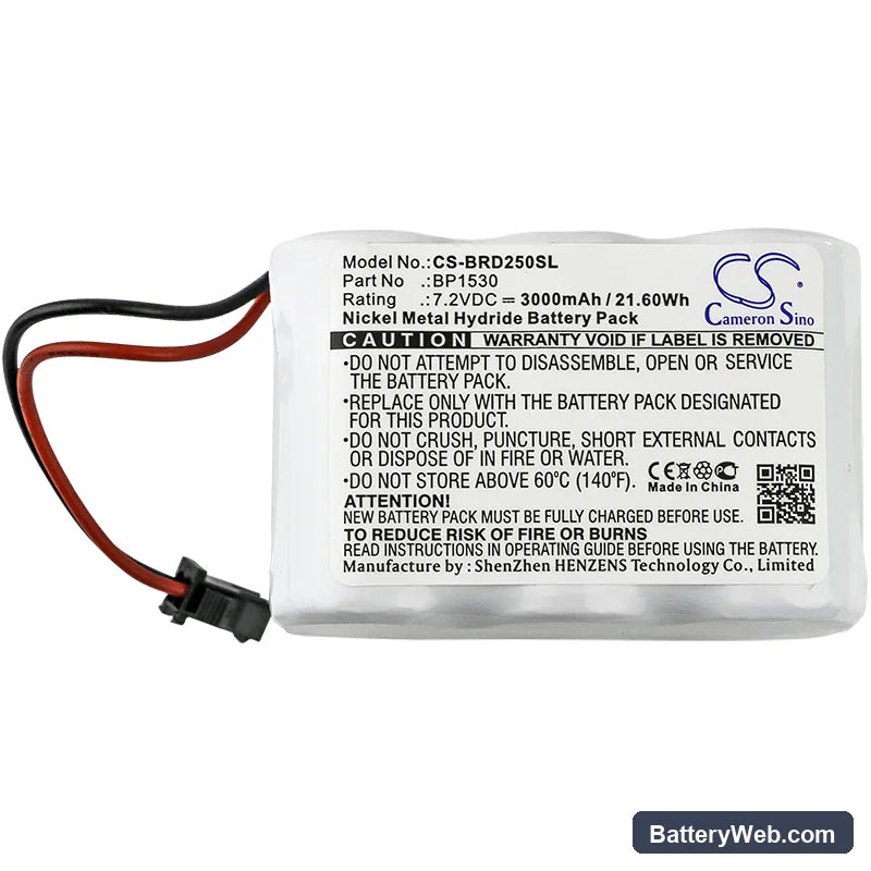 Horizon HDSM Replacement Battery, 7.2V, 3000mAh, Ni-MH 3