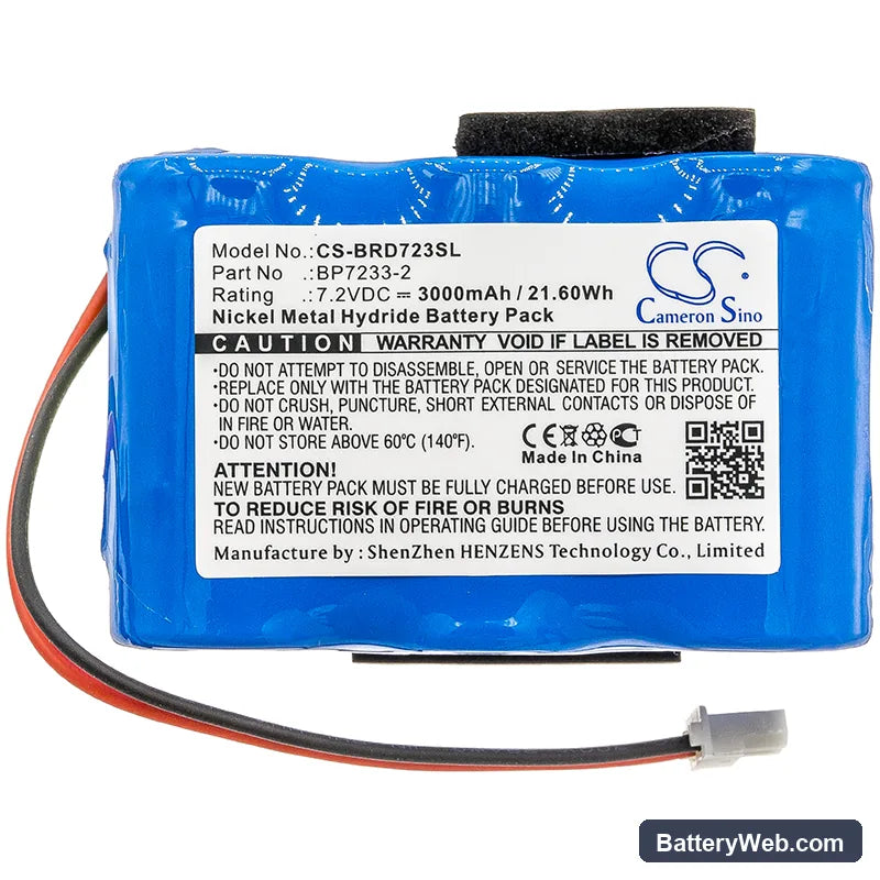 BIRDOG USB Plus Replacement Battery, 7.2V, 3000mAh, Ni-MH 3