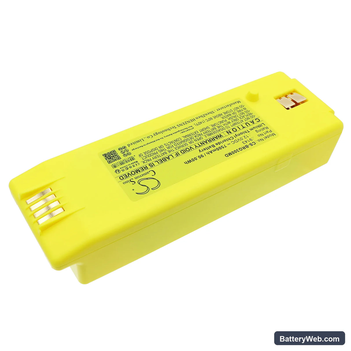 Cardiac Science Powerheart AED G3 Replacement Battery, 12V, 7500mAh, Li-SOCl2 2