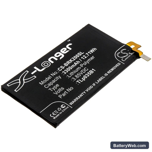 BlackBerry KEY2 Replacement Battery, 3.85V, 3300mAh, Li-Polymer 1