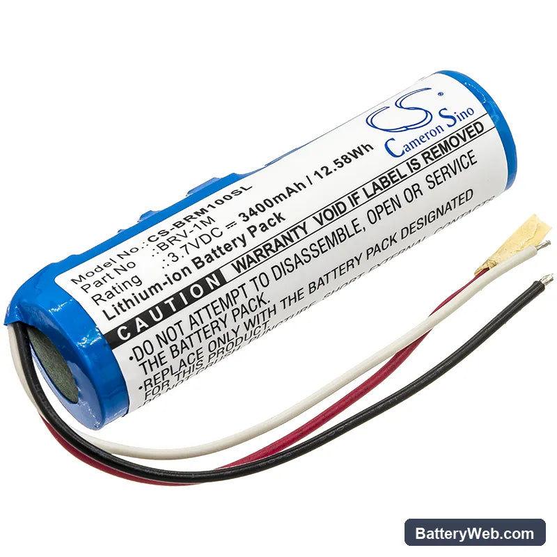 Braven BRV-1M Replacement Battery, 3.7V, 3400mAh, Li-ion 1