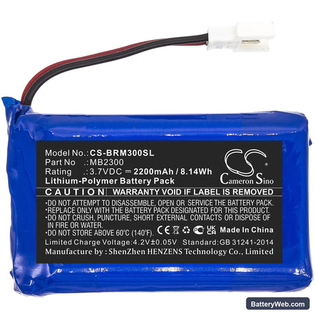 Breo idream 3 iNeck Replacement Battery, 3.7V, 2200mAh, Li-Polymer 3