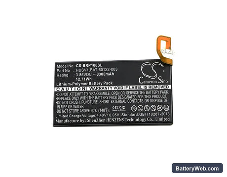 BlackBerry Priv Replacement Battery, 3.85V, 3300mAh, Li-Polymer 3