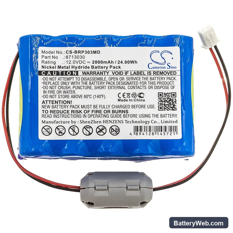 Braun Perfusor space Replacement Battery, 12V, 2000mAh, Ni-MH 3