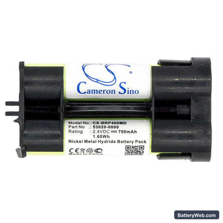 Welch-Allyn ThermoScan Pro 4000 Replacement Battery, 2.4V, 700mAh, Ni-MH 3