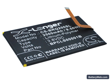 BlackBerry Classic Replacement Battery, 3.8V, 2500mAh, Li-Polymer 2