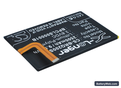 BlackBerry Classic Replacement Battery, 3.8V, 2500mAh, Li-Polymer 3