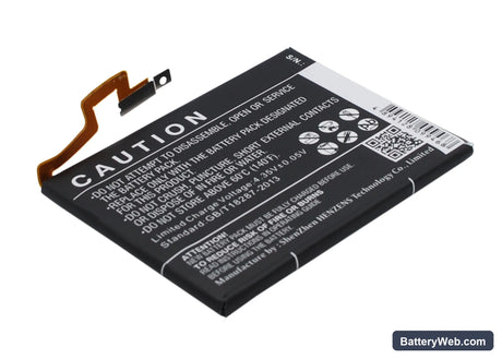 BlackBerry Q30 Replacement Battery, 3.8V, 3400mAh, Li-Polymer 4