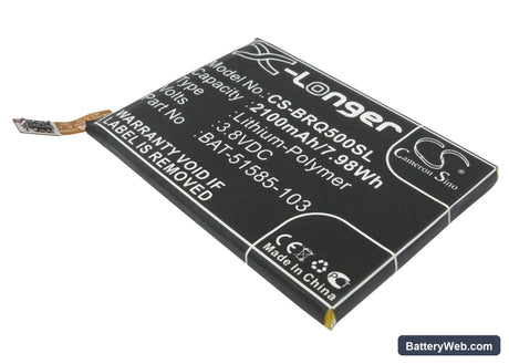 BlackBerry Q5 Replacement Battery, 3.8V, 2100mAh, Li-Polymer 1