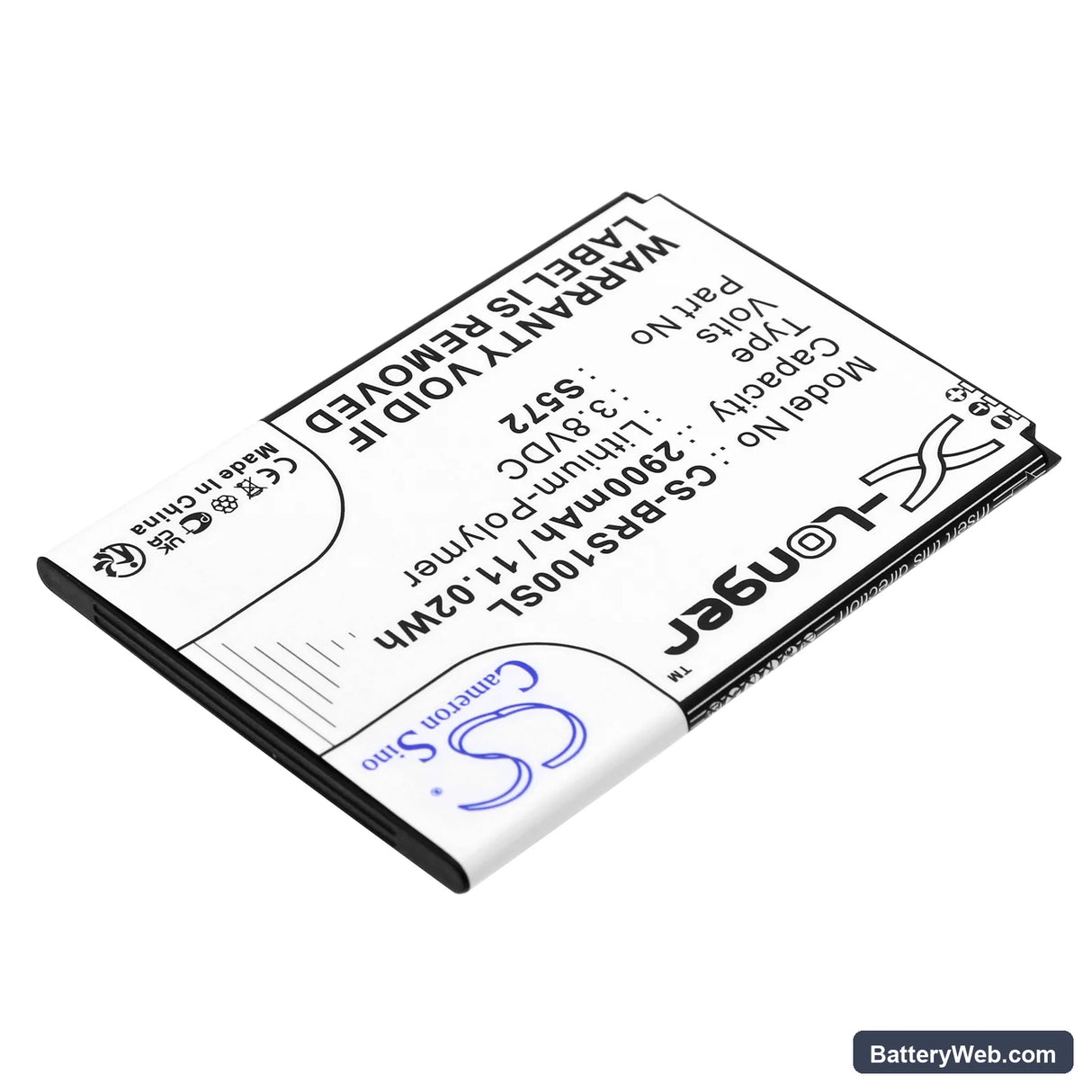 Brondi Smartphone S Replacement Battery, 3.8V, 2900mAh, Li-Polymer 2