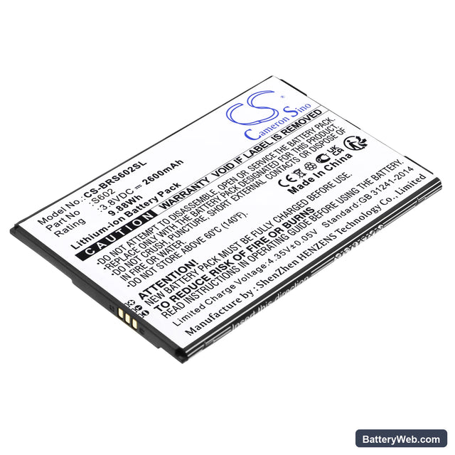 Brondi Amico Smartphone XL Replacement Battery, 3.8V, 2600mAh, Li-ion 1