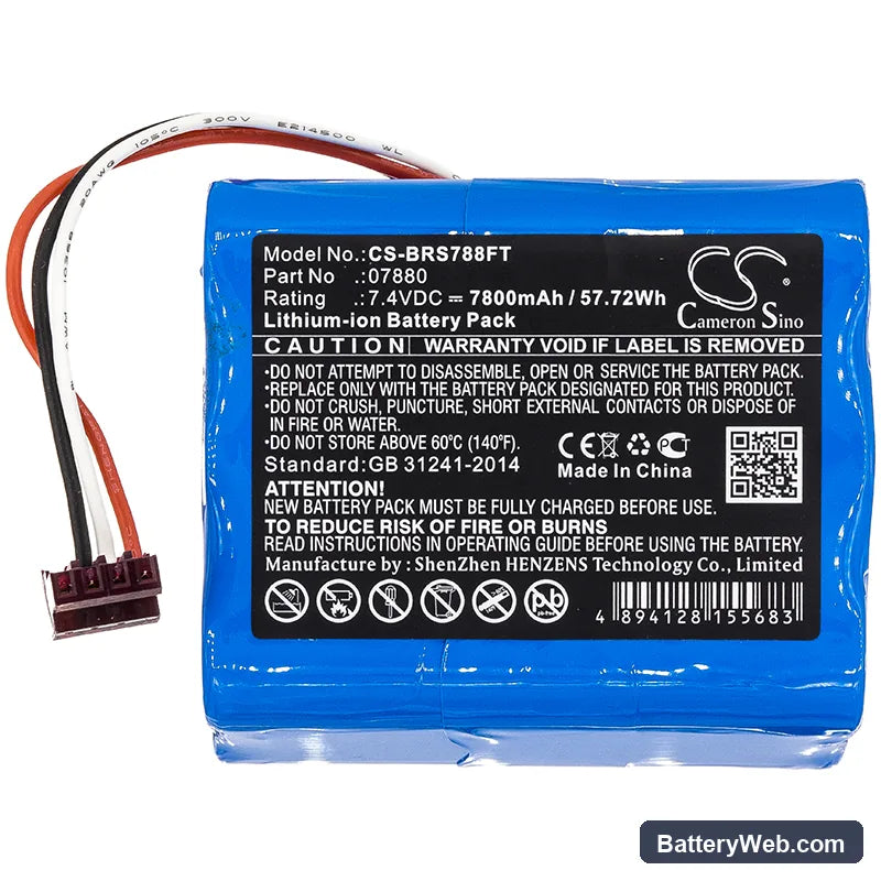 Bright Star LightHawk Replacement Battery, 7.4V, 7800mAh, Li-ion 3